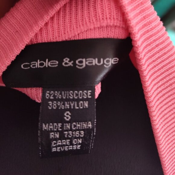 Cable and Gauge Pink Women's Blouse Size Small - Picture 7 of 7